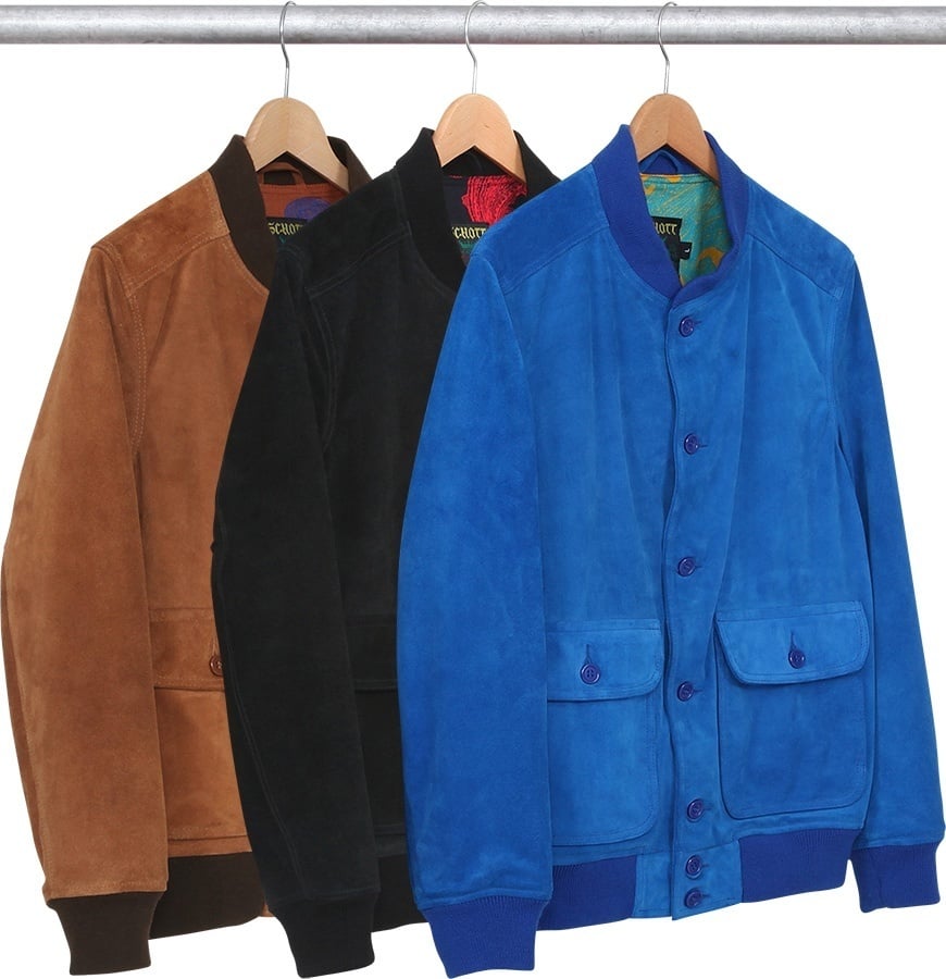 Supreme/Schott® Suede Bomber Jacket